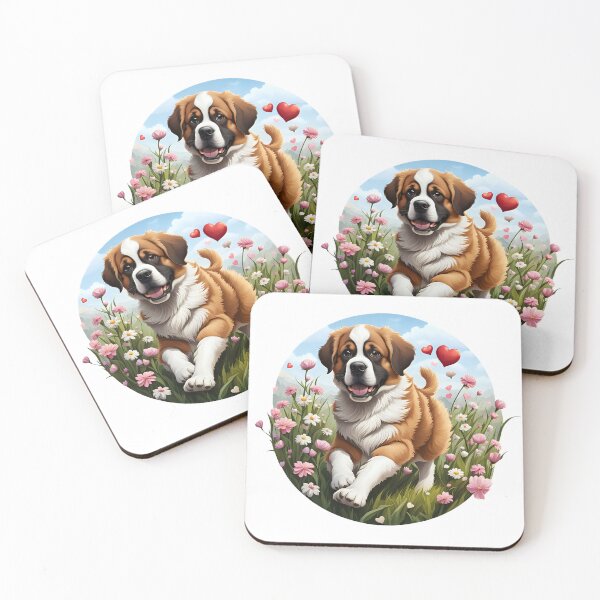 Item preview, Cute playful Saint Bernard dog designed and sold by Kaleddis.