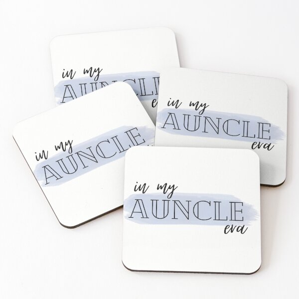 Item preview, In My Auncle Era - Gender Neutral - Blue Watercolor designed and sold by Cozy-Home10.
