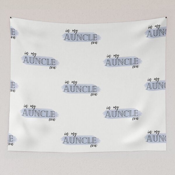 Item preview, In My Auncle Era - Gender Neutral - Blue Watercolor designed and sold by Cozy-Home10.