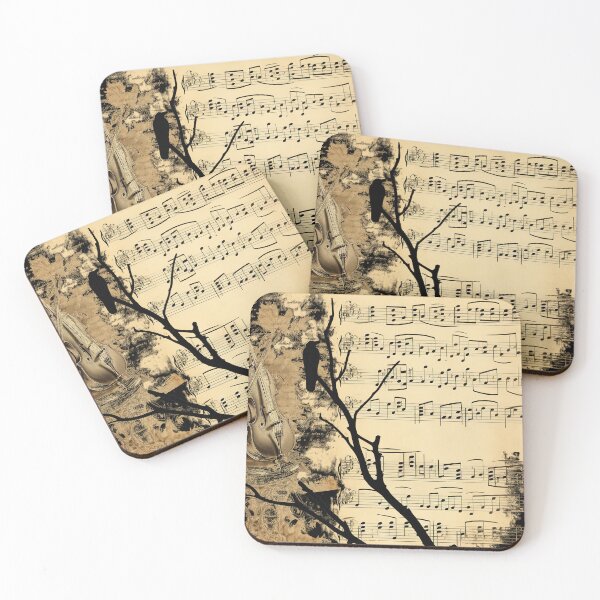 Item preview, sheet music with a raven designed and sold by rafal12345.