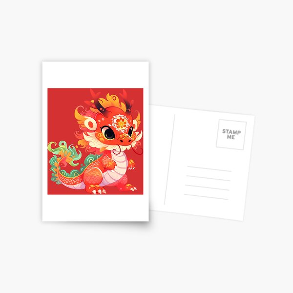 Item preview, Cute Dragon Year Of The Dragon 2024 designed and sold by ArtMeetsPizza.