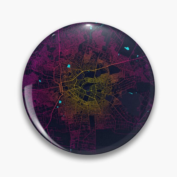 Item preview, Lusaka City Map of Zambia - Neon designed and sold by deMAP.