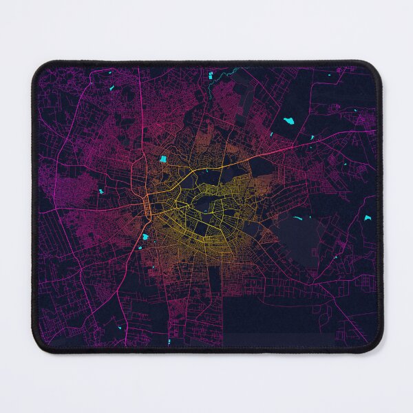 Item preview, Lusaka City Map of Zambia - Neon designed and sold by deMAP.