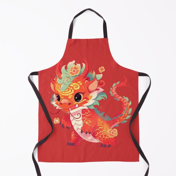 Item preview, Cute Dragon Year Of The Dragon 2024 Lotus Flowers designed and sold by ArtMeetsPizza.