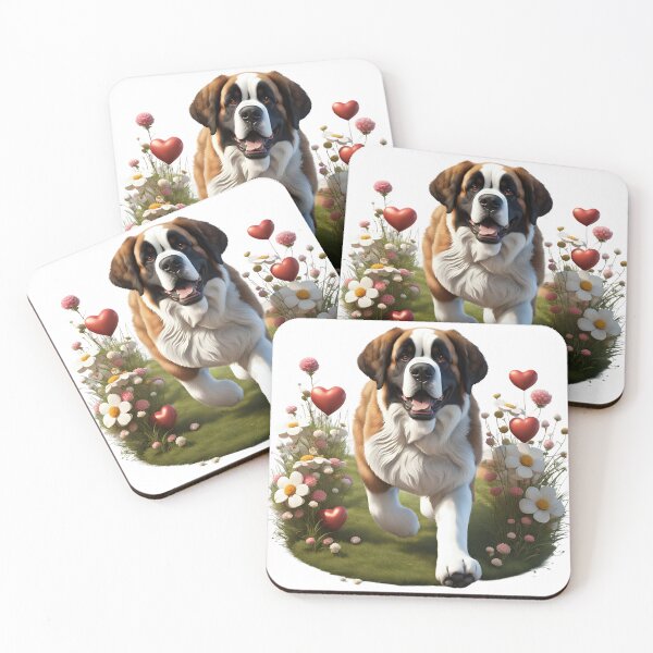Item preview, Cute playful Saint Bernard dog designed and sold by Kaleddis.