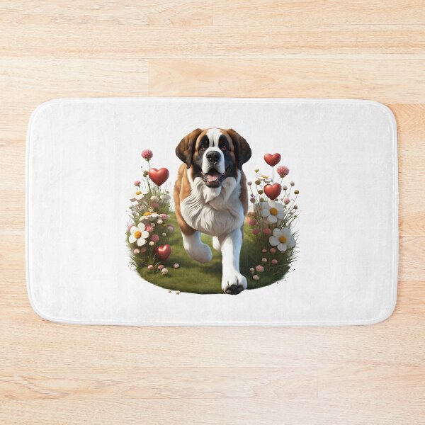 Item preview, Cute playful Saint Bernard dog designed and sold by Kaleddis.