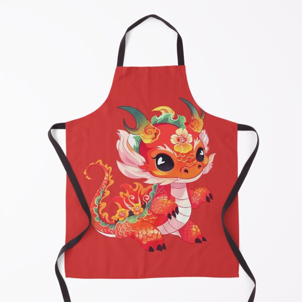 Item preview, Adorable Dragon Year Of The Dragon 2024 Lotus Flowers designed and sold by ArtMeetsPizza.