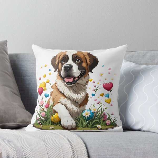 Item preview, Cute playful Saint Bernard dog designed and sold by Kaleddis.