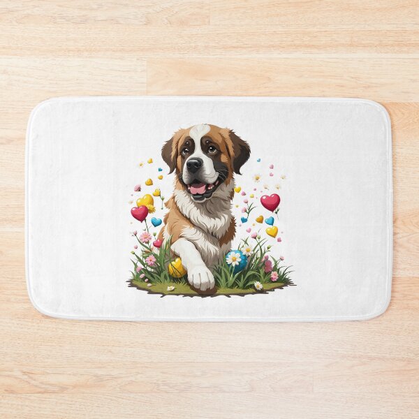 Item preview, Cute playful Saint Bernard dog designed and sold by Kaleddis.