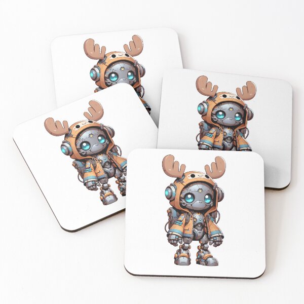 Item preview, Cute Cyberpunk Robot Moose! designed and sold by kukamatsu.