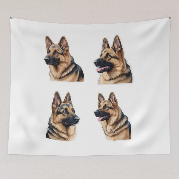 Item preview,  Adorable German Shepherd Sticker Pack designed and sold by YourNameMatters.
