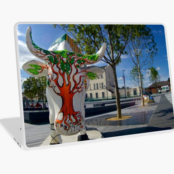 Cows and Trees, Ebrington Square, Derry Laptop Skin
