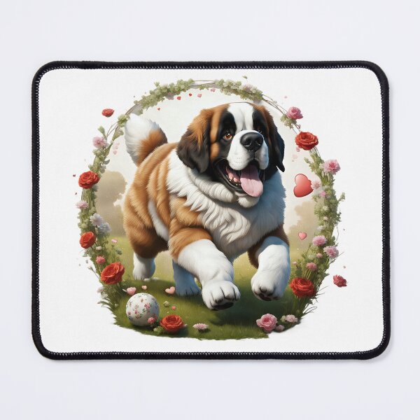 Item preview, Cute playful Saint Bernard dog designed and sold by Kaleddis.