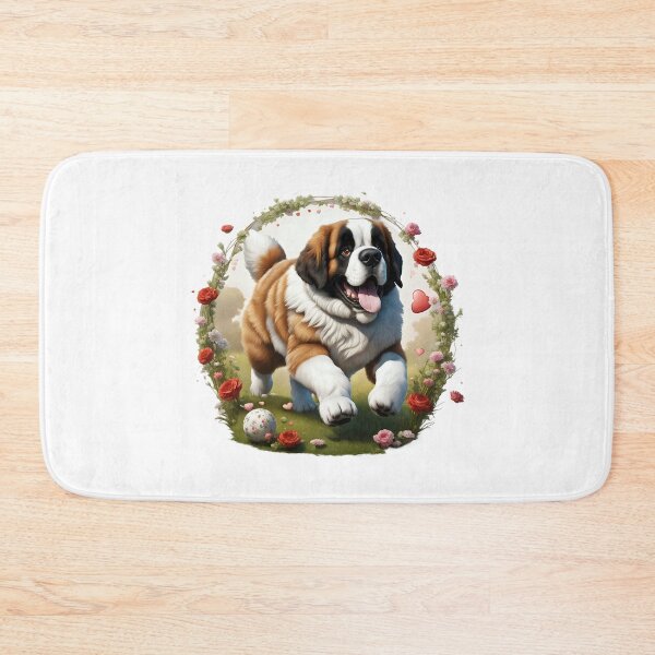 Item preview, Cute playful Saint Bernard dog designed and sold by Kaleddis.