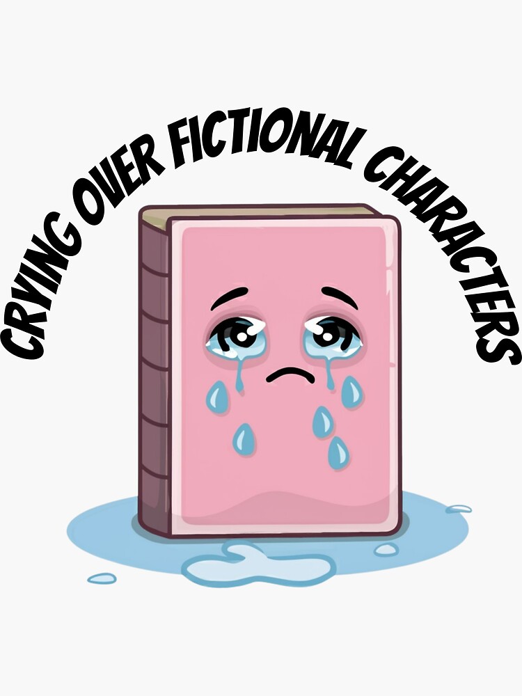 Thumbnail 3 von 3, Sticker, Weinen über eine fiktive Figur – Buch „Crying Pink“. designt und verkauft von LoveandNature.