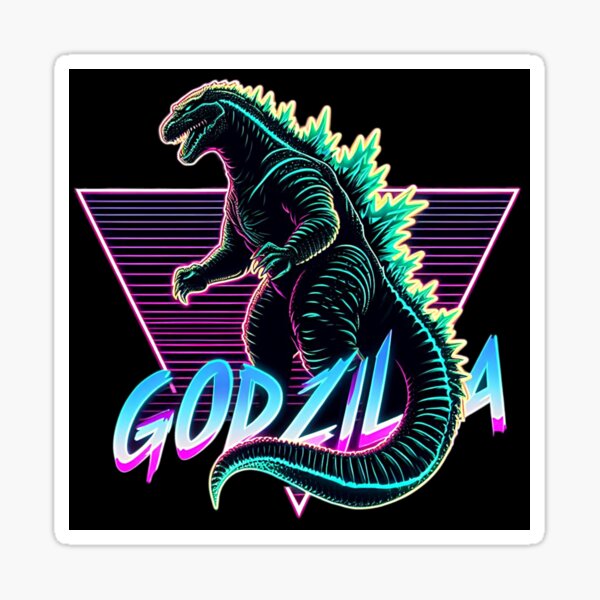 King of Monsters 1980s retro style Sticker