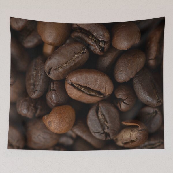 Item preview, Dark roasted coffee beans art print - food photography  designed and sold by Christa Stroo Photography.