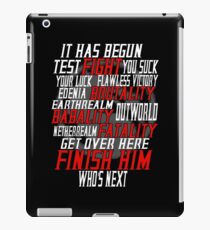 mortal kombat x iPad Case/Skin