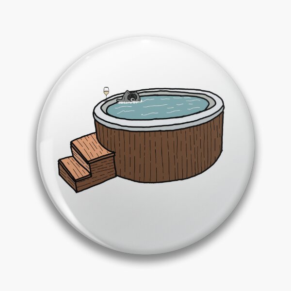 Item preview, Rowan Raccoon in a Hot Tub designed and sold by rowanraccoonart.