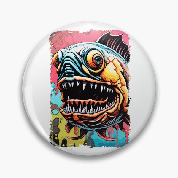 Item preview, Scary Piranha Monster fish Abstract Fantasy designed and sold by Naumovski.