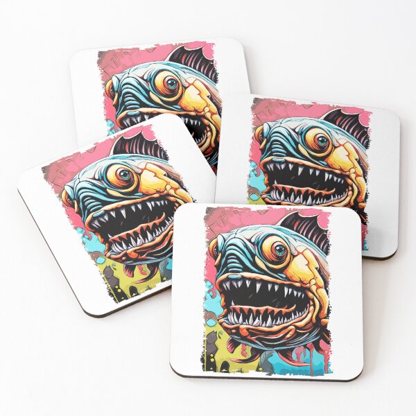 Item preview, Scary Piranha Monster fish Abstract Fantasy designed and sold by Naumovski.