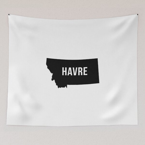 Item preview, Havre, Montana Silhouette designed and sold by CartoCreative.