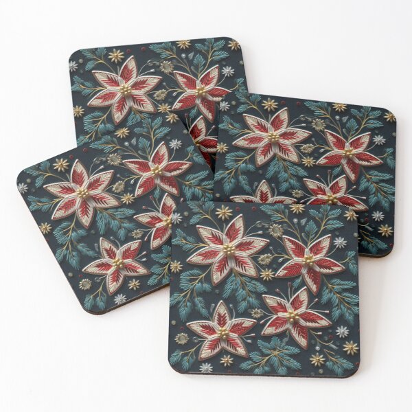 Item preview, Christmas Xmas Fake Embroidery 3D Effect Pattern No 38 designed and sold by Atomura.