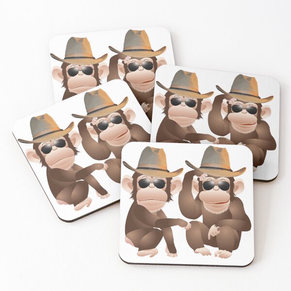 Item preview, Two cowboy monkey art designed and sold by RKart2023.