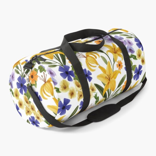 Item preview, Floral with Yellow Lily, Gladiolus, Ivy adnd Thunbergia Flowers, White Background designed and sold by Carlo-Atzei.
