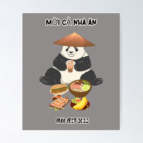 Item preview, panda vietnamese food designed and sold by Shadyfruit.