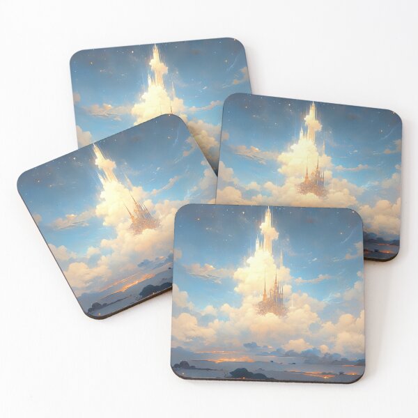 Item preview, Sky-High Celestial Astral Cloud Spire Castle designed and sold by bubblegoth.