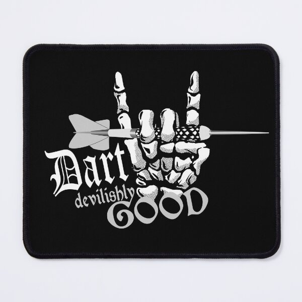 Item preview, Dart motif with saying: Dart devilishly GOOD, a devilishly cool dart design for dart players with their own style. designed and sold by ChrUzDesigner.