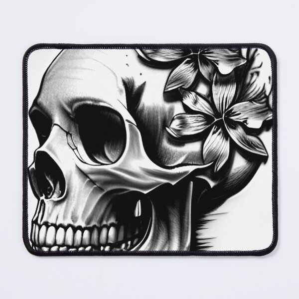 Item preview, Floral Skull designed and sold by MatrixTattoo.