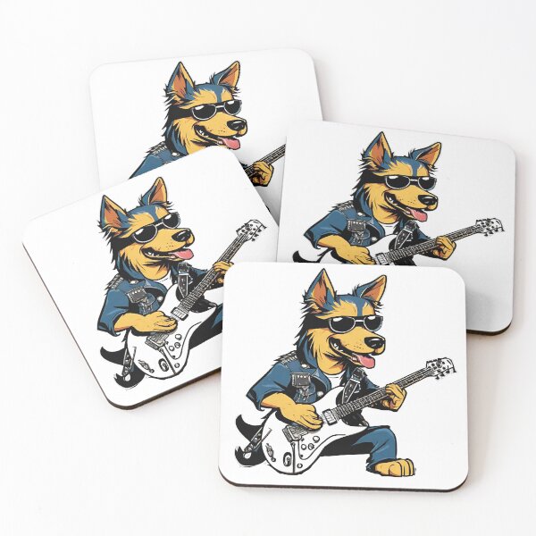 Item preview, INDI ROCK DOG – rock dog - hard rock dog – guitarist dog designed and sold by Musicians-world.