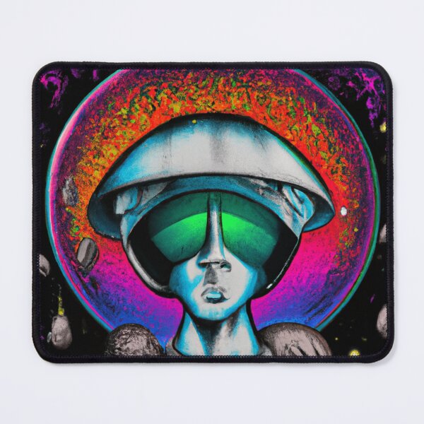 Artikelvorschau, Astronaut im Weltall Planeten - Psy Art entworfen und verkauft von Smuvu-Pictures ⭐⭐⭐⭐⭐.