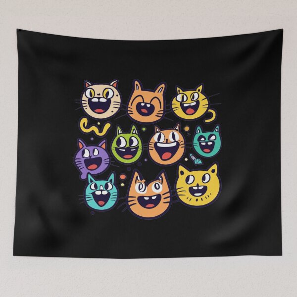 Item preview, Assorted Cat Faces designed and sold by NNisu.