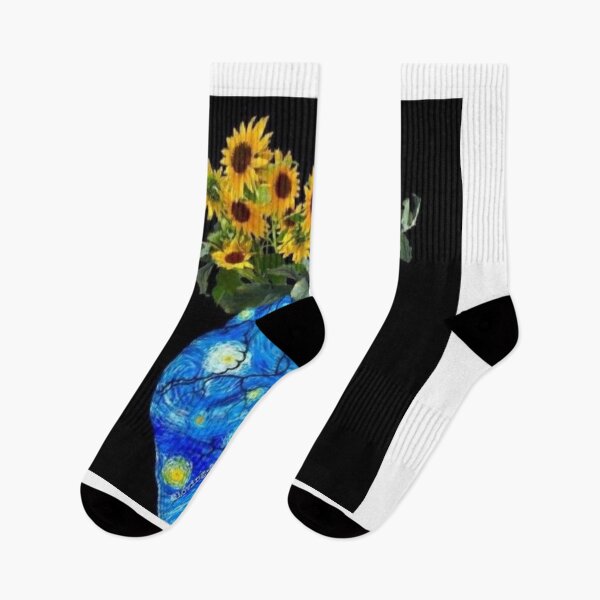 Item preview, A heart drawn by Van Gogh with sunflowers emerging from it designed and sold by Yaso Store.
