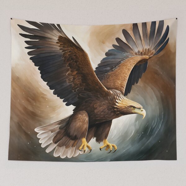 Item preview, Wedge Tailed Eagle flying portrait designed and sold by emaotx.