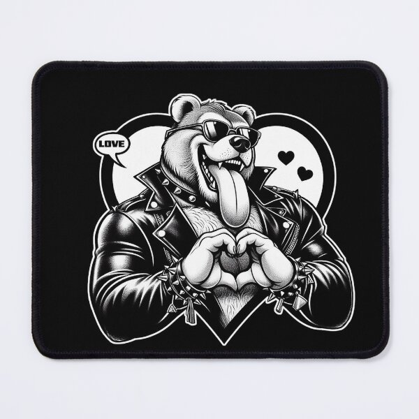 Item preview, LOVE Bär in Leder designed and sold by netrok.