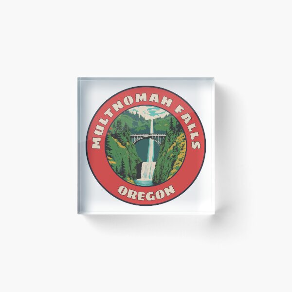 Item preview, Multnomah Falls Vintage Style Decal designed and sold by Decal Mania.