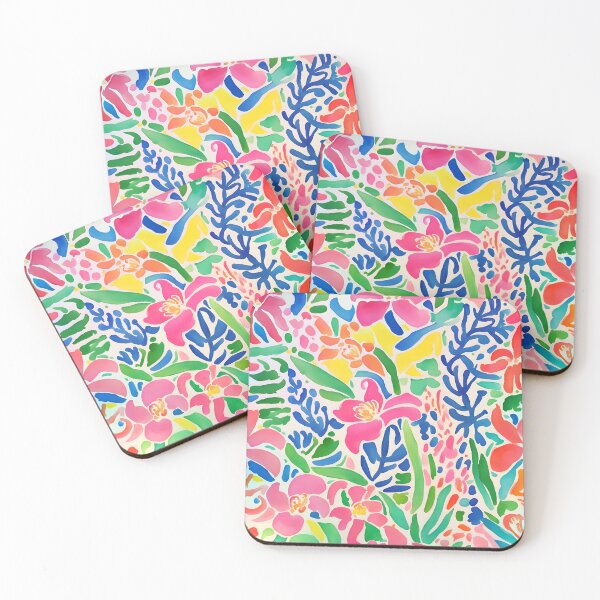 Item preview, Preppy abstract wild flowers designed and sold by SophieClimaArt.