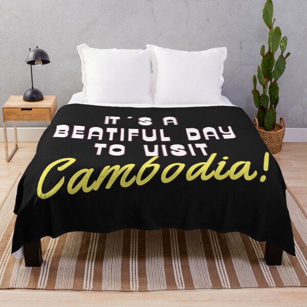 Item preview, Cambodia. White text. Gift Ideas For The Travel Enthusiast. designed and sold by LindaLG.