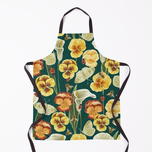 Item preview, Peaceful Garden with Arum Lilies, Pansies, Butterflies, Bumblebees and Ladybugs designed and sold by Carlo-Atzei.