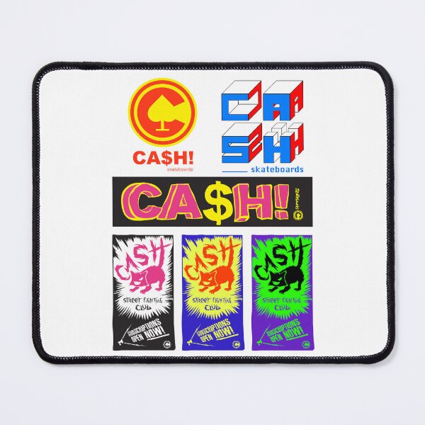 Item preview, Cash skateboards stickers sheet designed and sold by Paintbase.