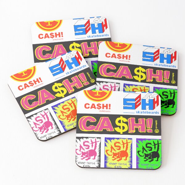 Item preview, Cash skateboards stickers sheet designed and sold by Paintbase.