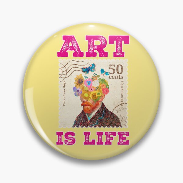 Item preview, Van Gogh stamp, portrait designed and sold by Mauswohn.