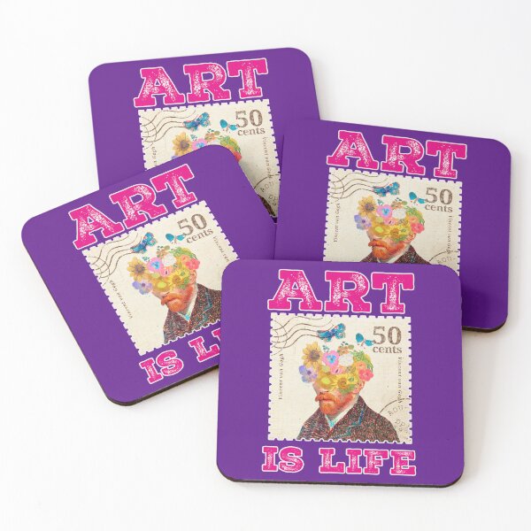 Item preview, Van Gogh stamp, portrait designed and sold by Mauswohn.