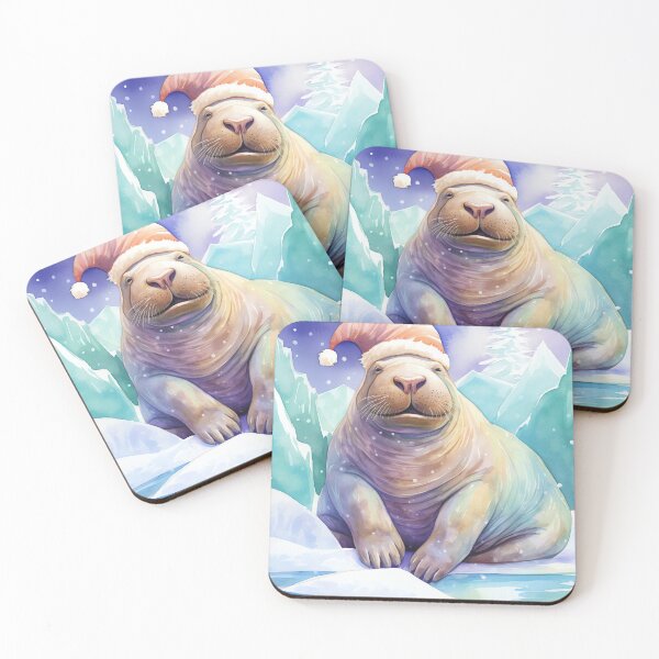 Item preview, Snowy Walrus Wishes designed and sold by cute-animals99.