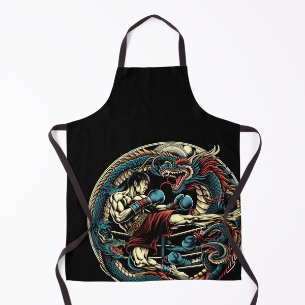 Item preview, Kickboxing Muay Thai Dragon Fighter Circle designed and sold by RedDesignSyc.