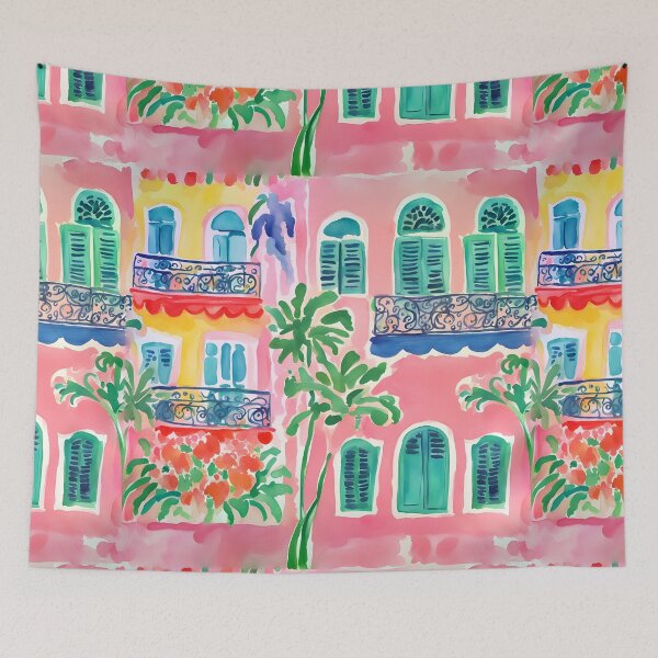 Item preview, Matisse inspired French balcony designed and sold by SophieClimaArt.